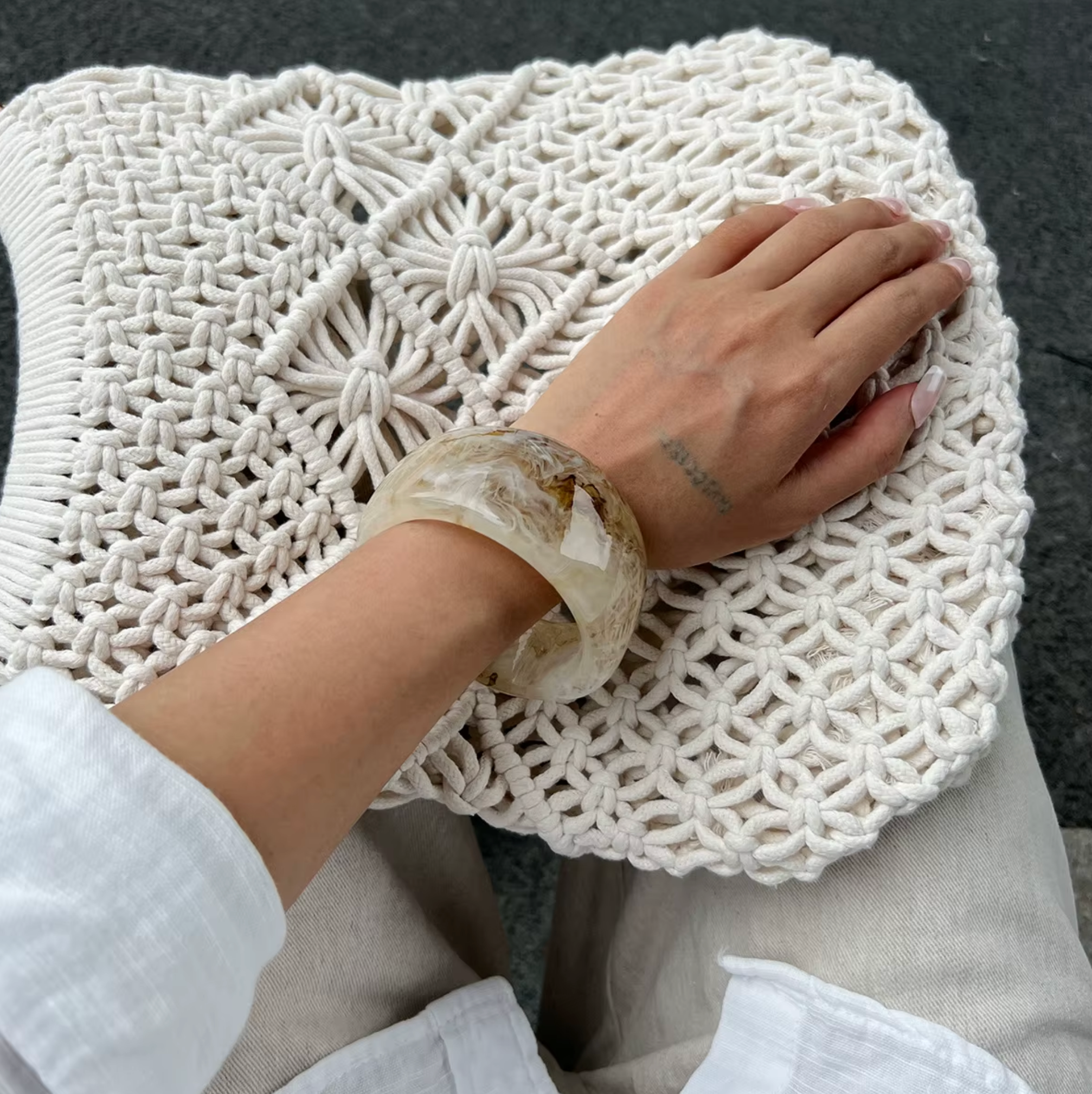 TRIO SCULPTURAL BRACELETS SET