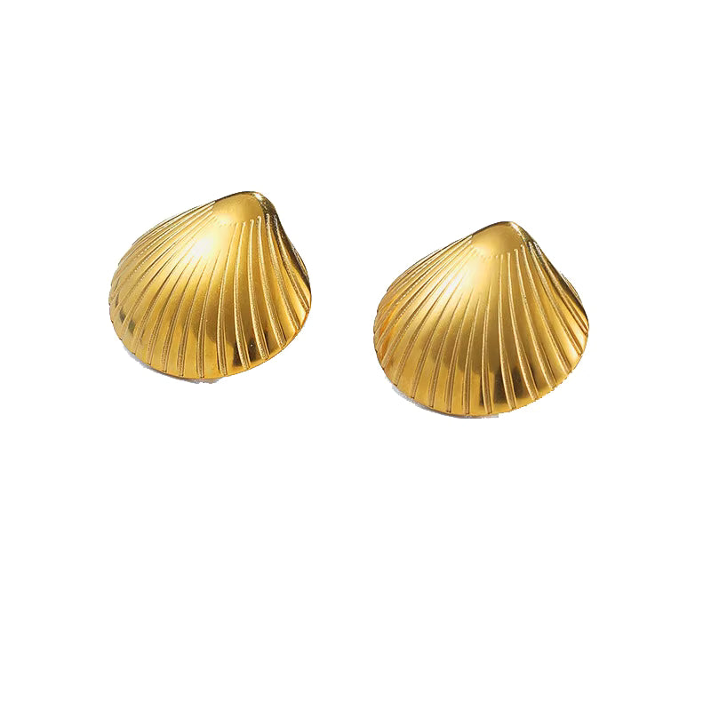 SEA SHELL STUD EARRINGS