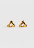Geometric apex stud earrings gold-plated stainless steel by Theviloa
