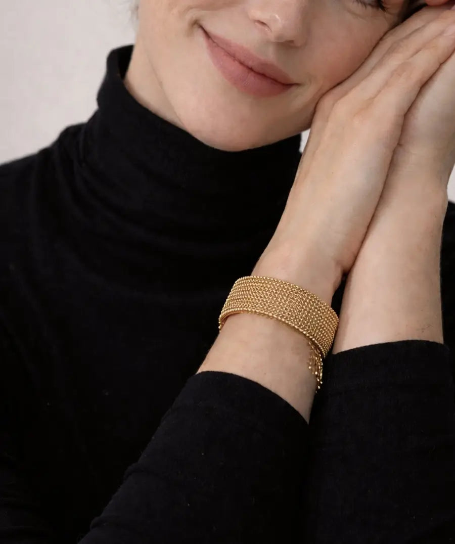 FRAME SCULPTURAL CUFF BRACELET