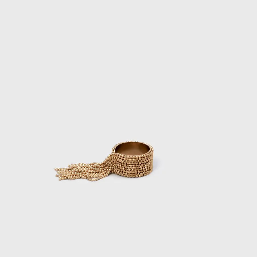 CASCADE SCULPTURAL FRINGE RING