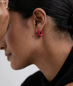 POP IVORY HOOP EARRINGS