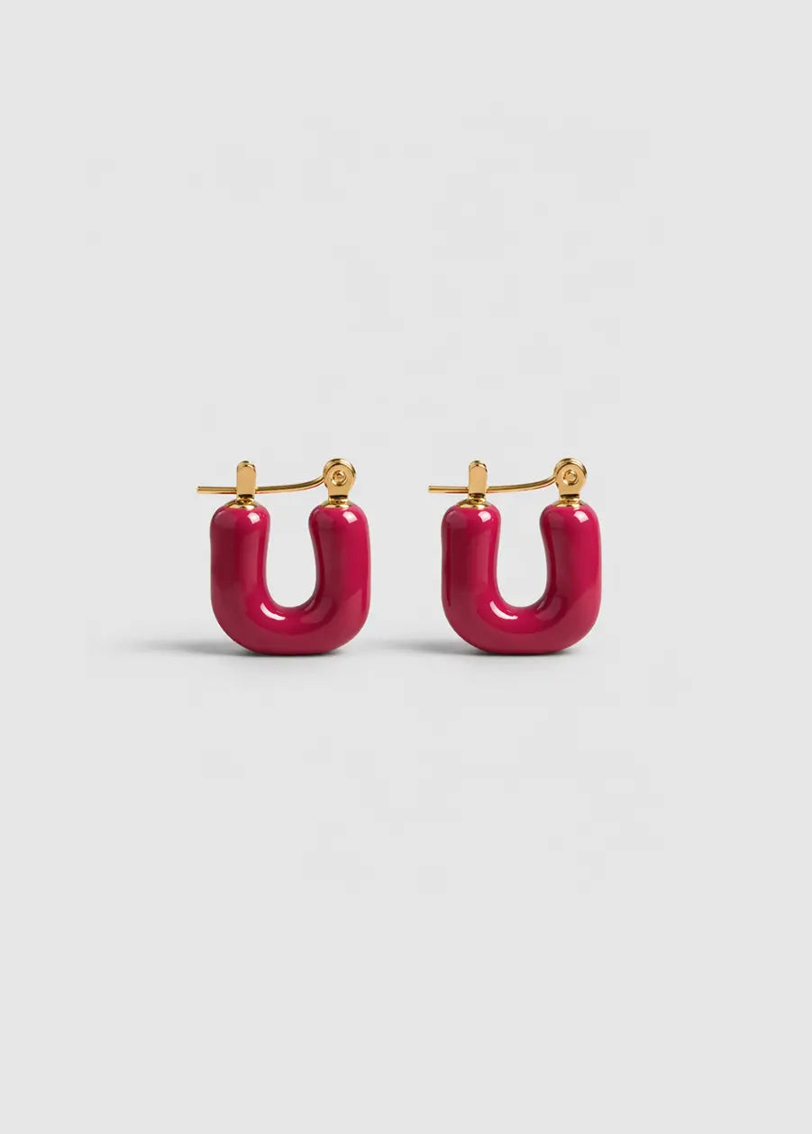 POP CHERRY HOOP EARRINGS