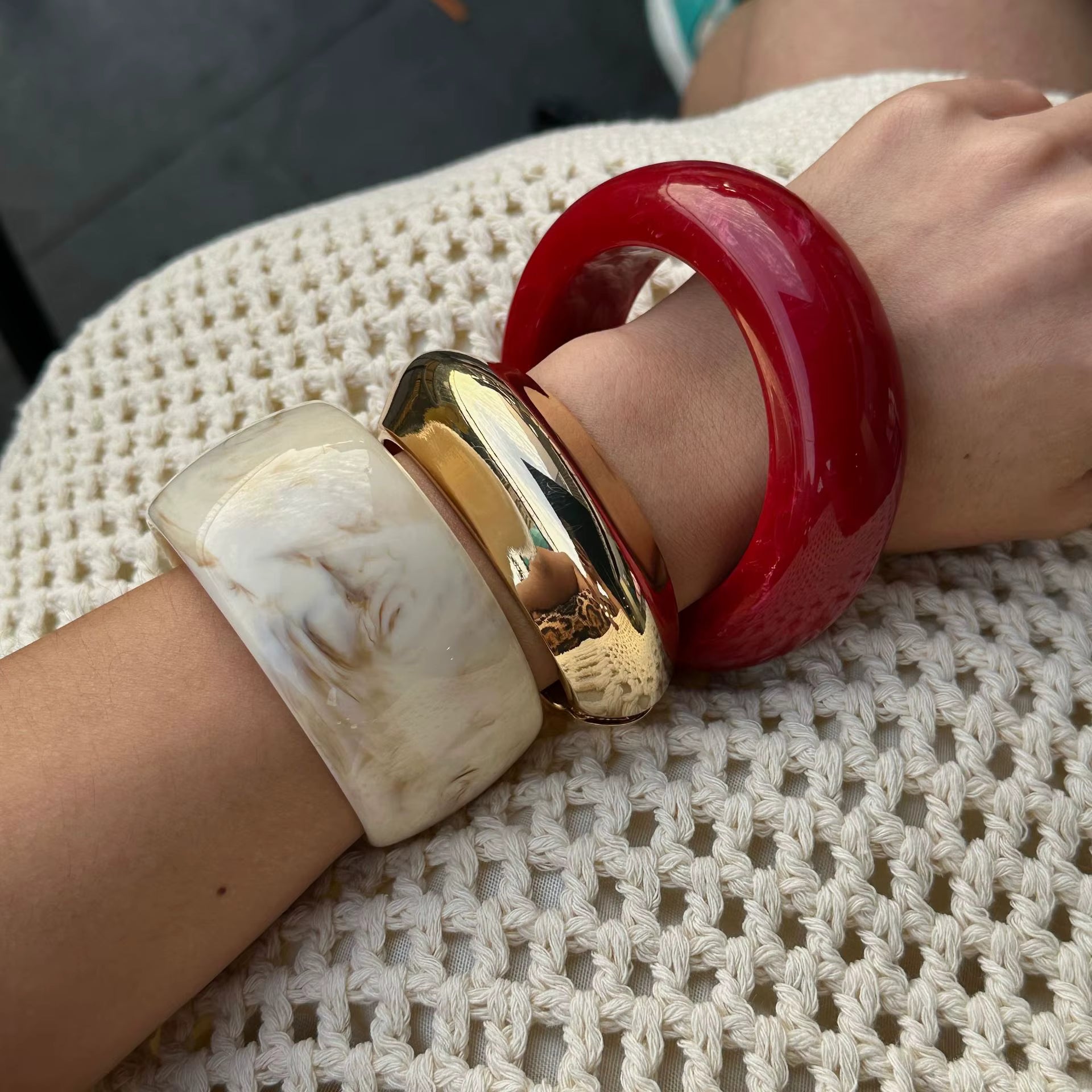 VINTAGE STATEMENT BRACELETS SET