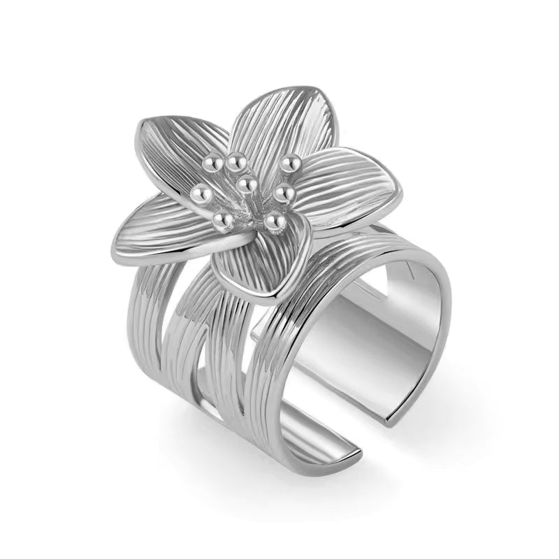 BOTANICA FLORAL GEOMETRIC RING