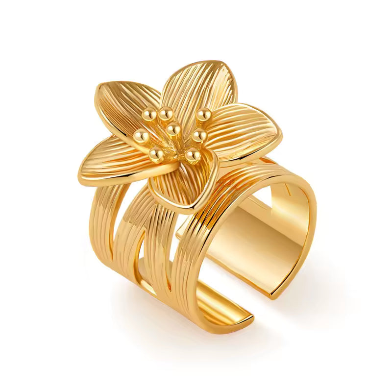 BOTANICA FLORAL GEOMETRIC RING