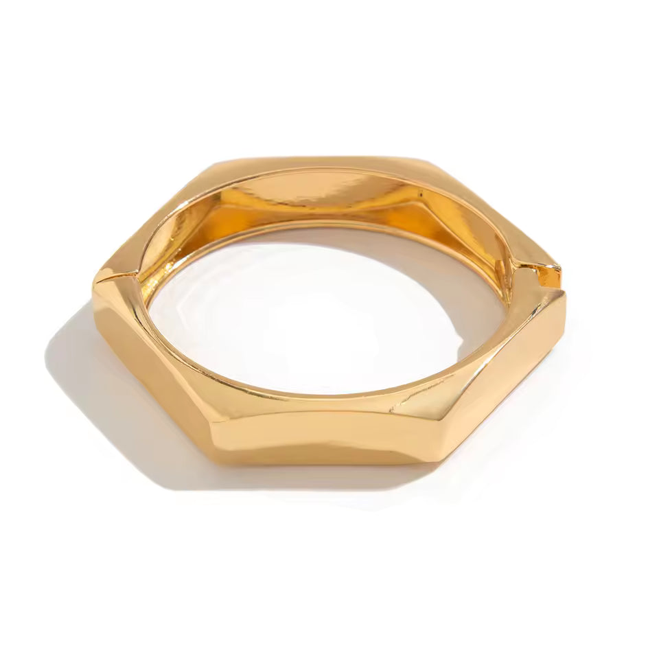 VINTAGE HEXAGON GOLD BRACELET