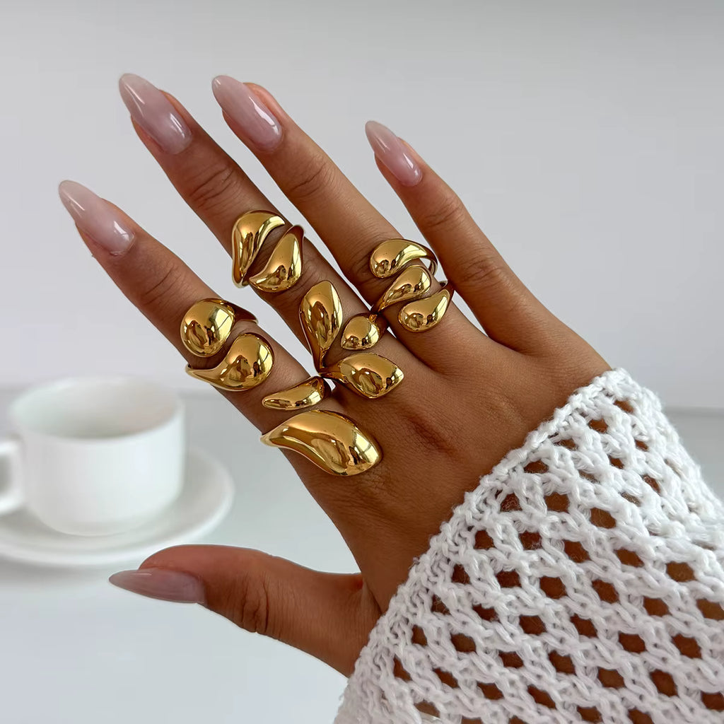 ORGANIC SHAPE RING SET (5 pcs)