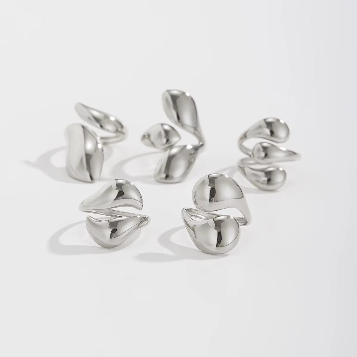 ORGANIC SHAPE RING SET (5 pcs)