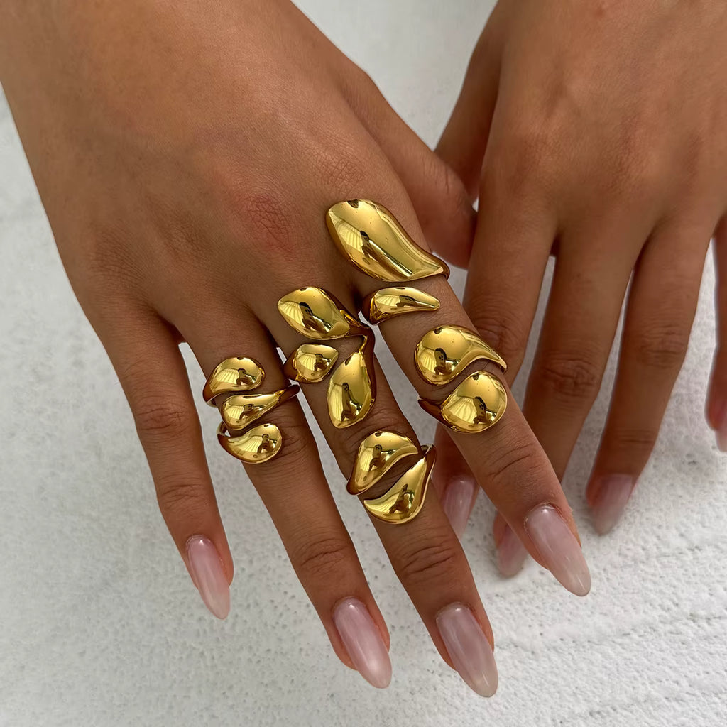 ORGANIC SHAPE RING SET (5 pcs)