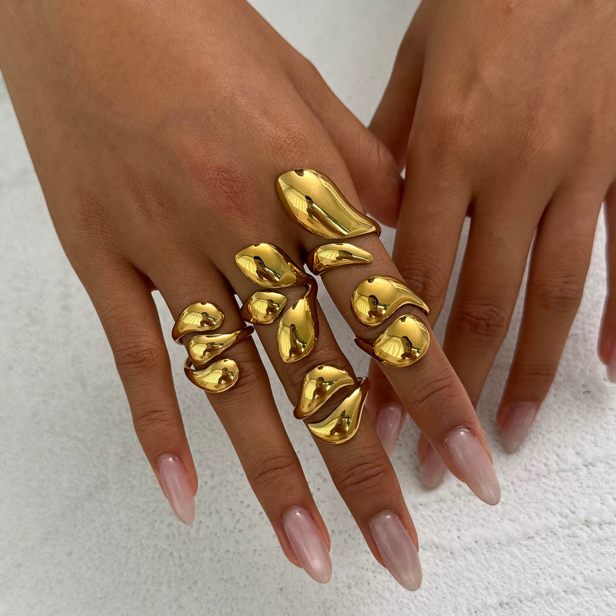 ORGANIC SHAPE RING SET (5 pcs)