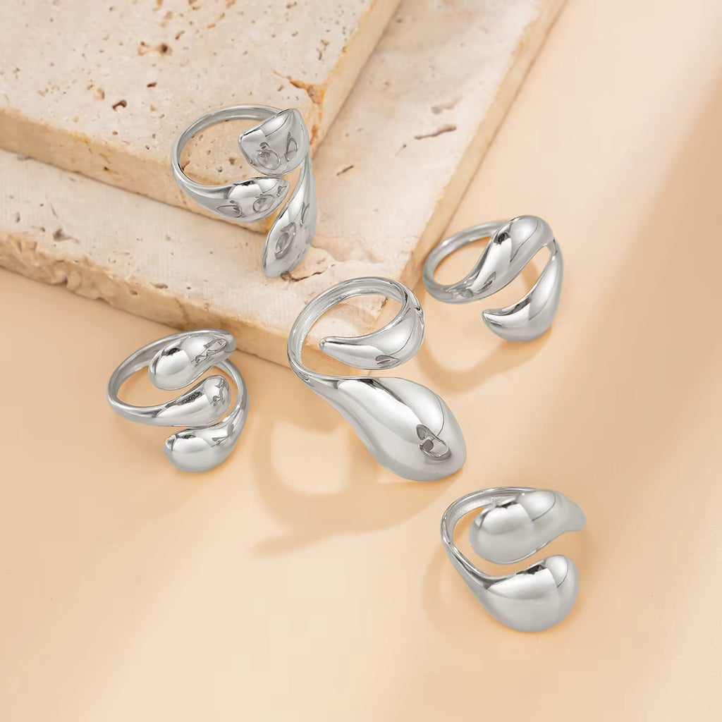 ORGANIC SHAPE RING SET (5 pcs)