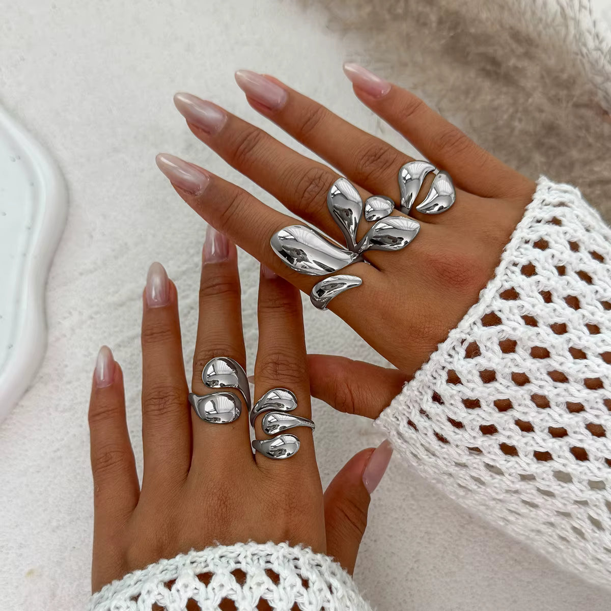 ORGANIC SHAPE RING SET (5 pcs)