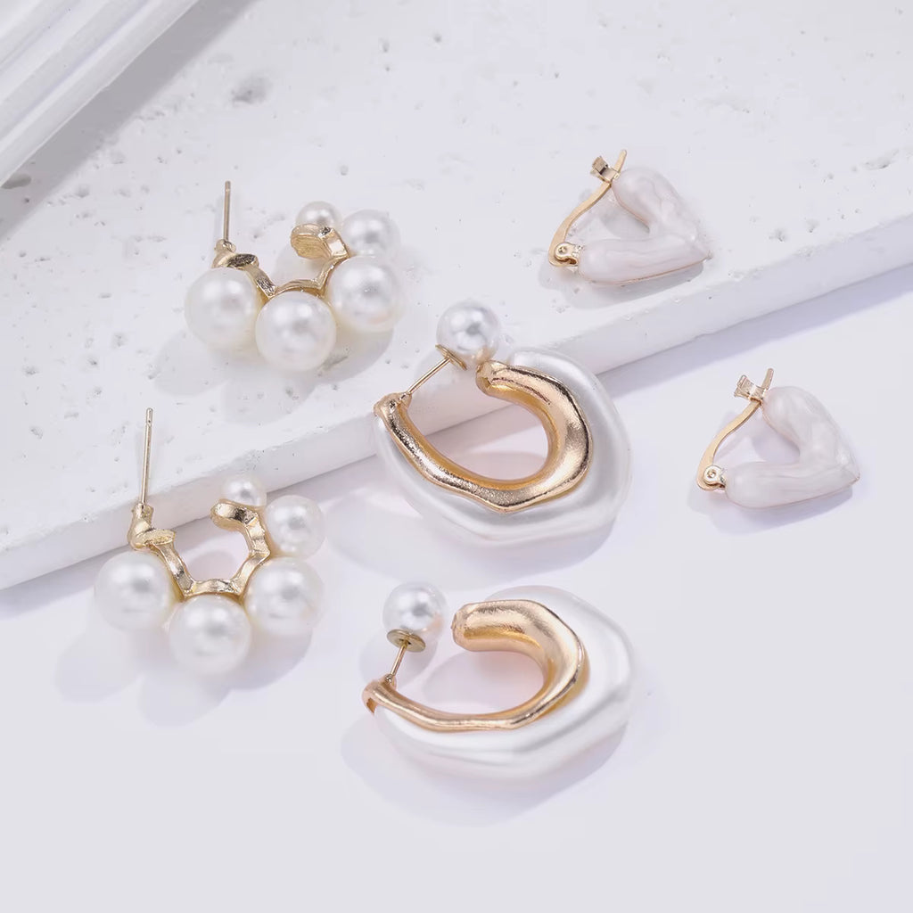 SEA TREASURE PEARL EARRING SET