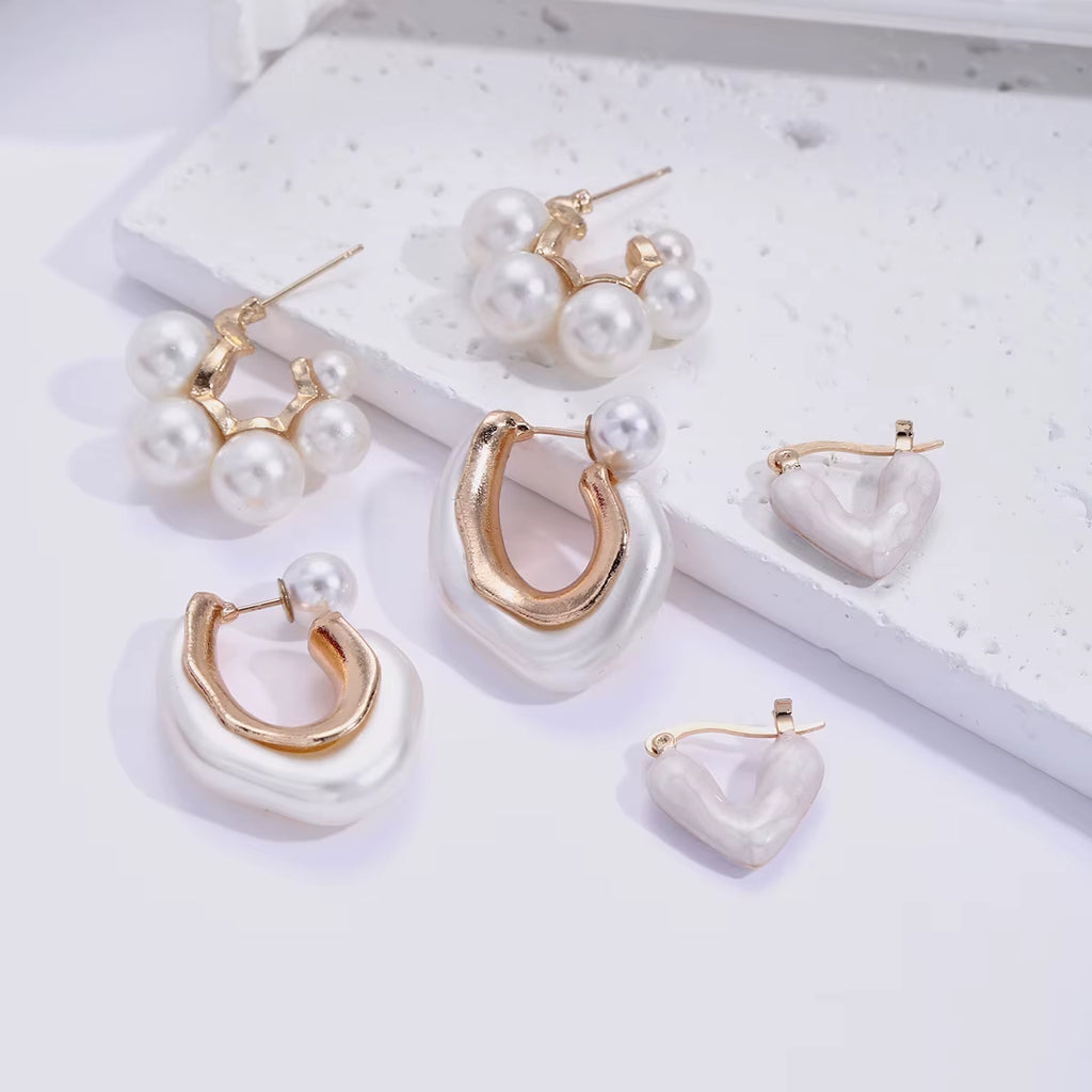 SEA TREASURE PEARL EARRING SET