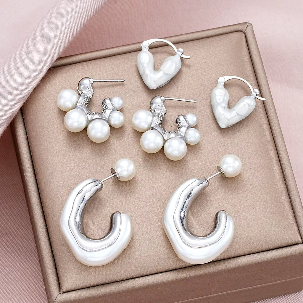 SEA TREASURE PEARL EARRING SET