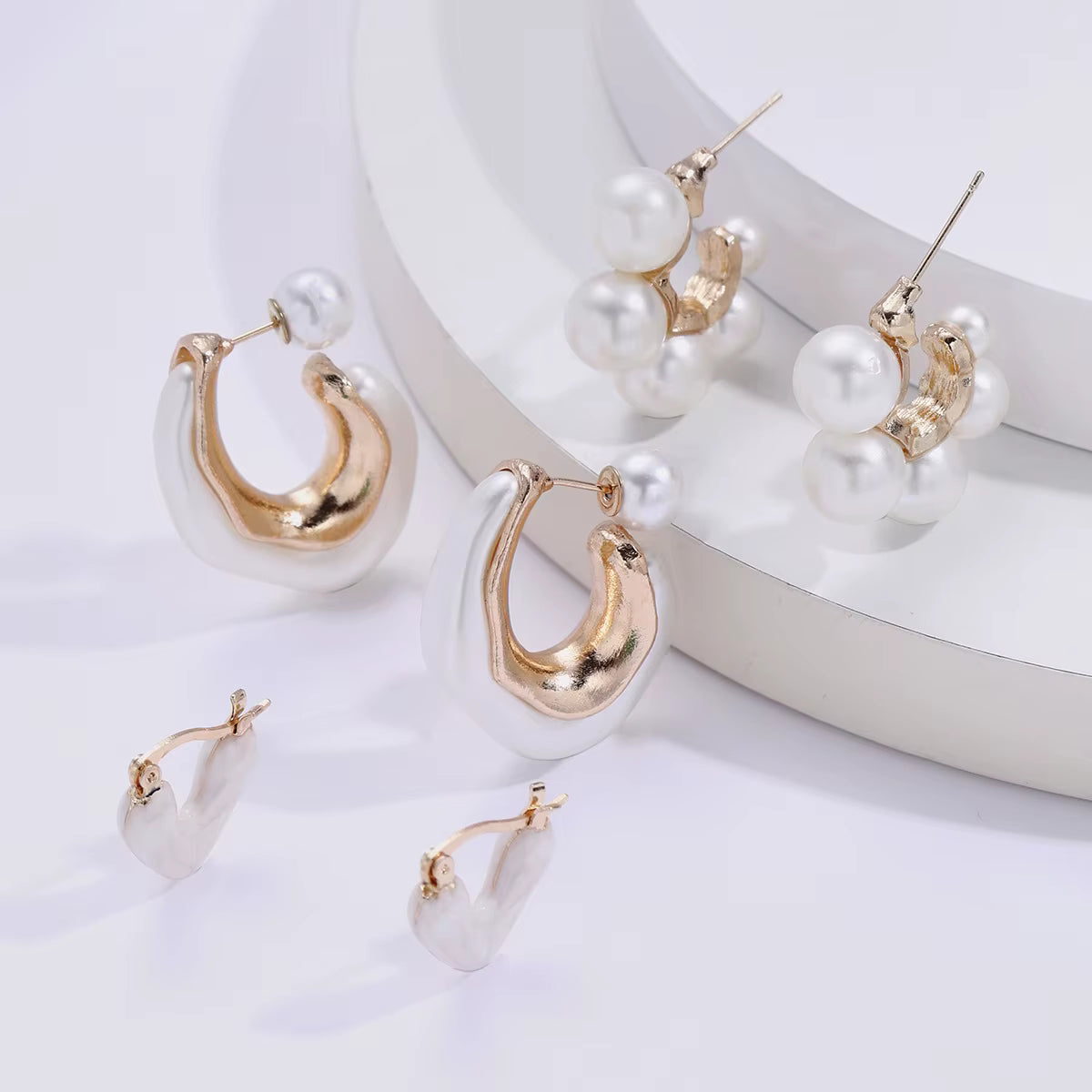 SEA TREASURE PEARL EARRING SET