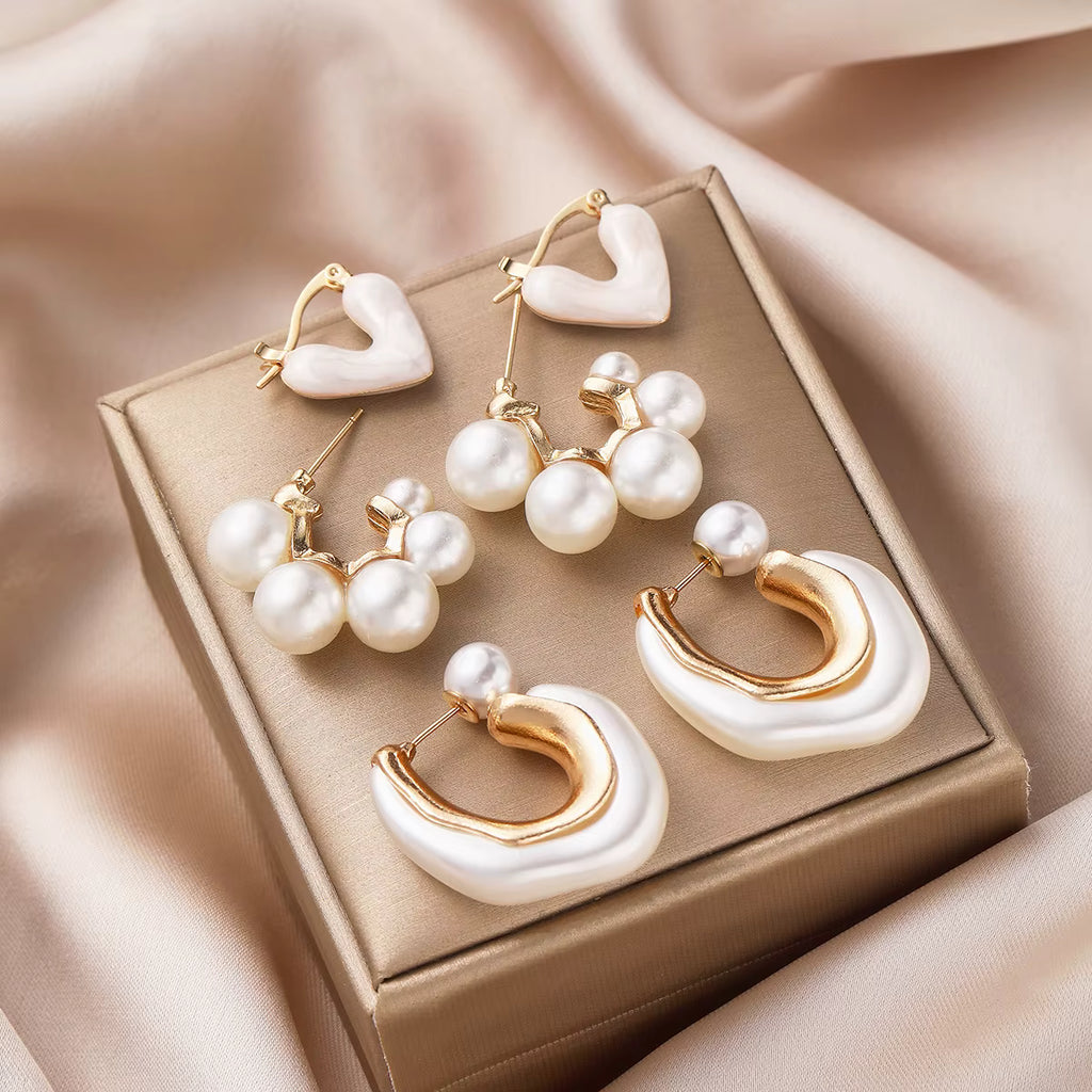 SEA TREASURE PEARL EARRING SET