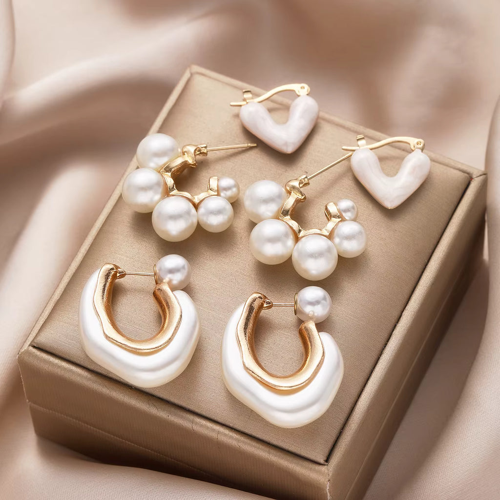 SEA TREASURE PEARL EARRING SET