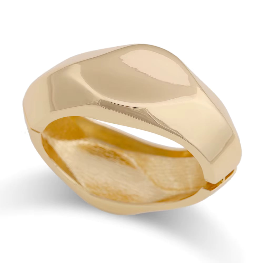 VINTAGE SCULPTURAL WAVE CUFF BRACELET