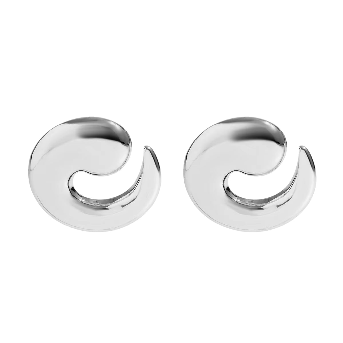 BOLD HOOP STUD EARRINGS