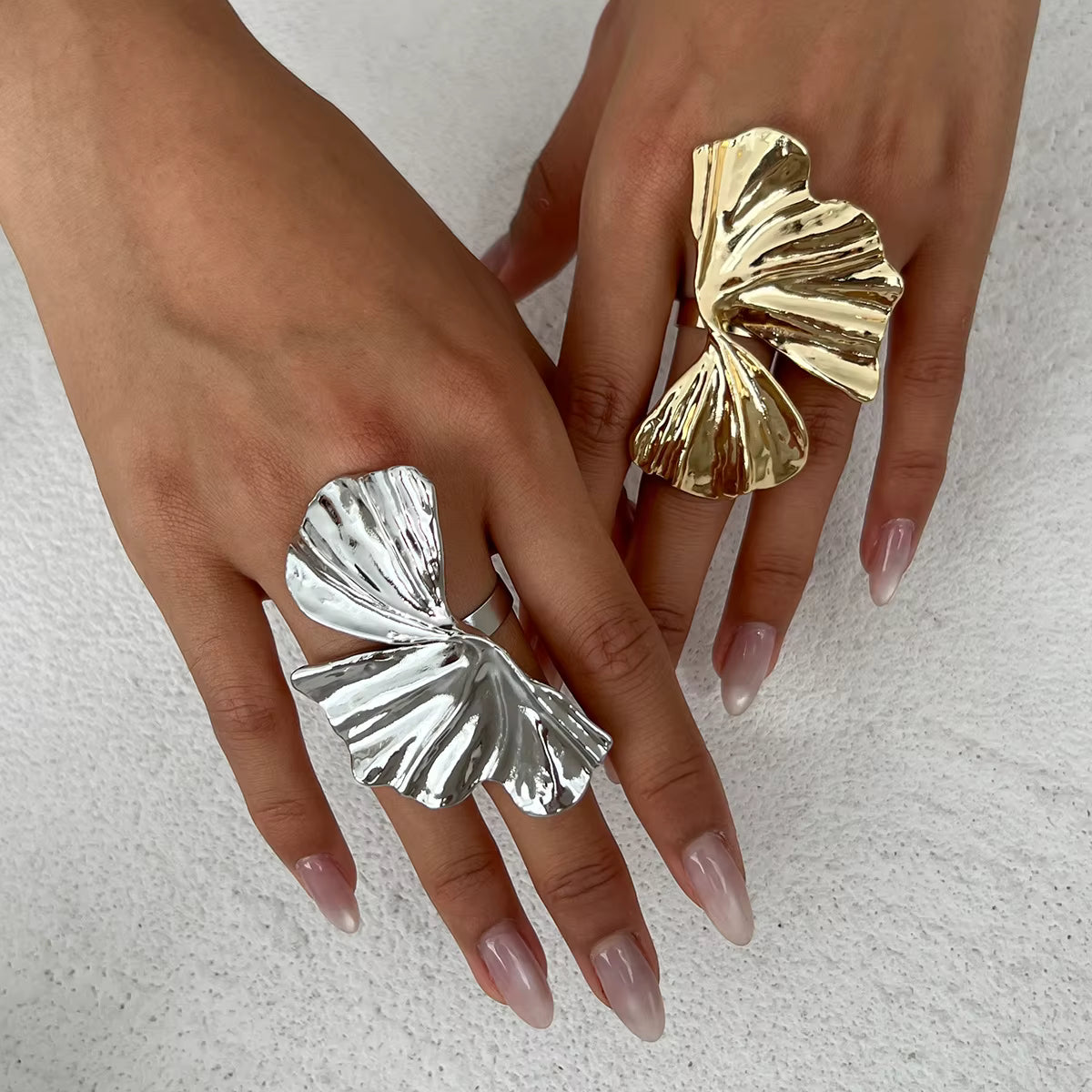 BOTANICA GOLD LEAF SCULPTURAL RING