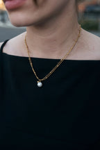 LINK PEARL LAYERED NECKLACE
