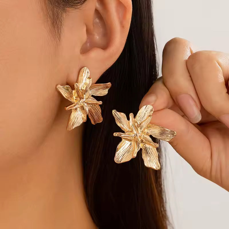 BOTANICA ORCHID SCULPTURAL EARRINGS