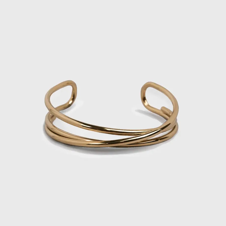 INTERSECT GEOMETRIC CUFF BRACELET