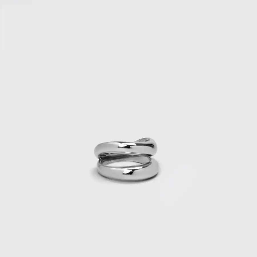 LAYER GEOMETRIC STACK RING