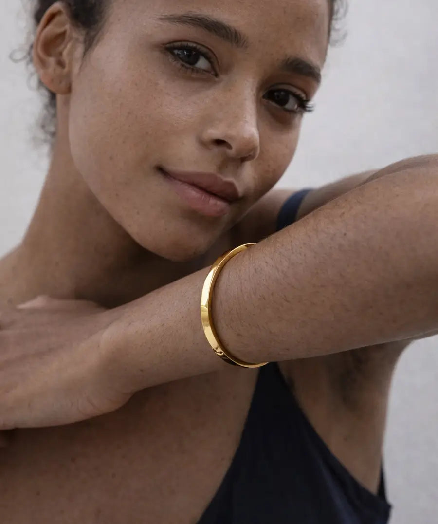 LINE MINIMAL BANGLE BRACELET