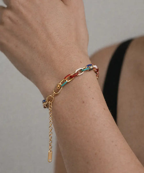 CHROMA COLOR CHAIN BRACELET