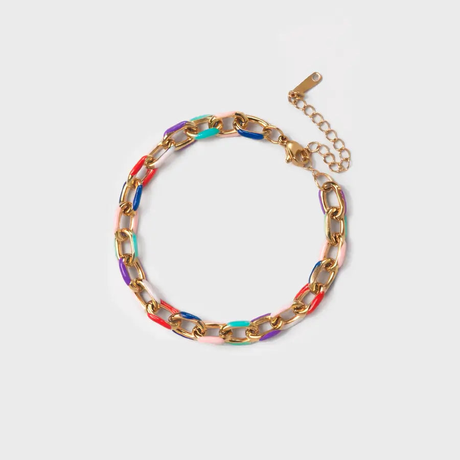 CHROMA COLOR CHAIN BRACELET