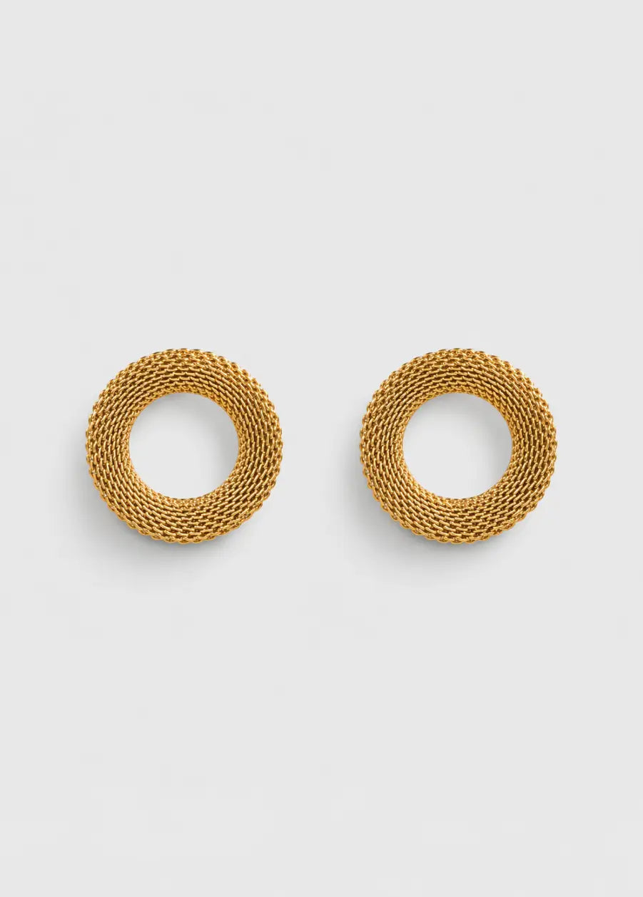 ORBIT SCULPTURAL HOOP EARRINGS