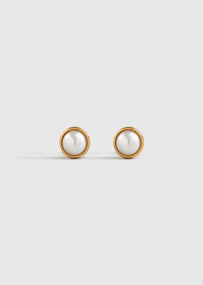 DOT PEARL STUD EARRINGS