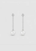 DROP PEARL CHAIN EARRING