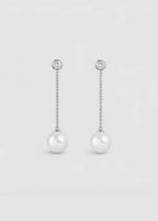 DROP PEARL CHAIN EARRING