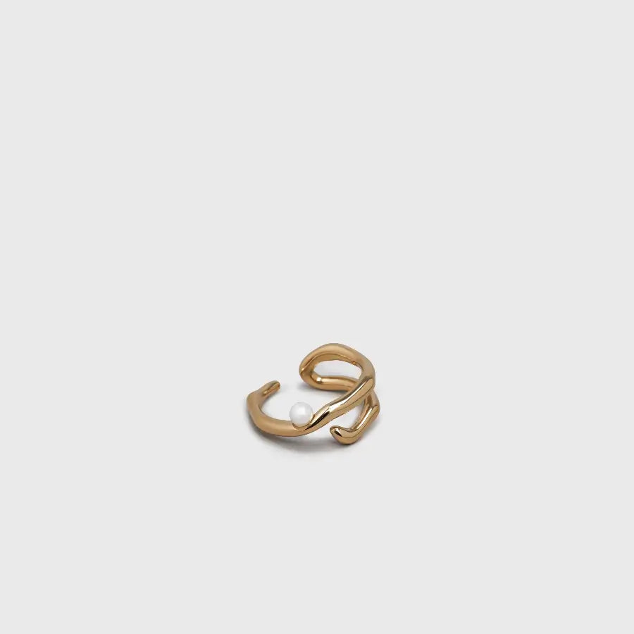 LOOP PEARL WRAP RING