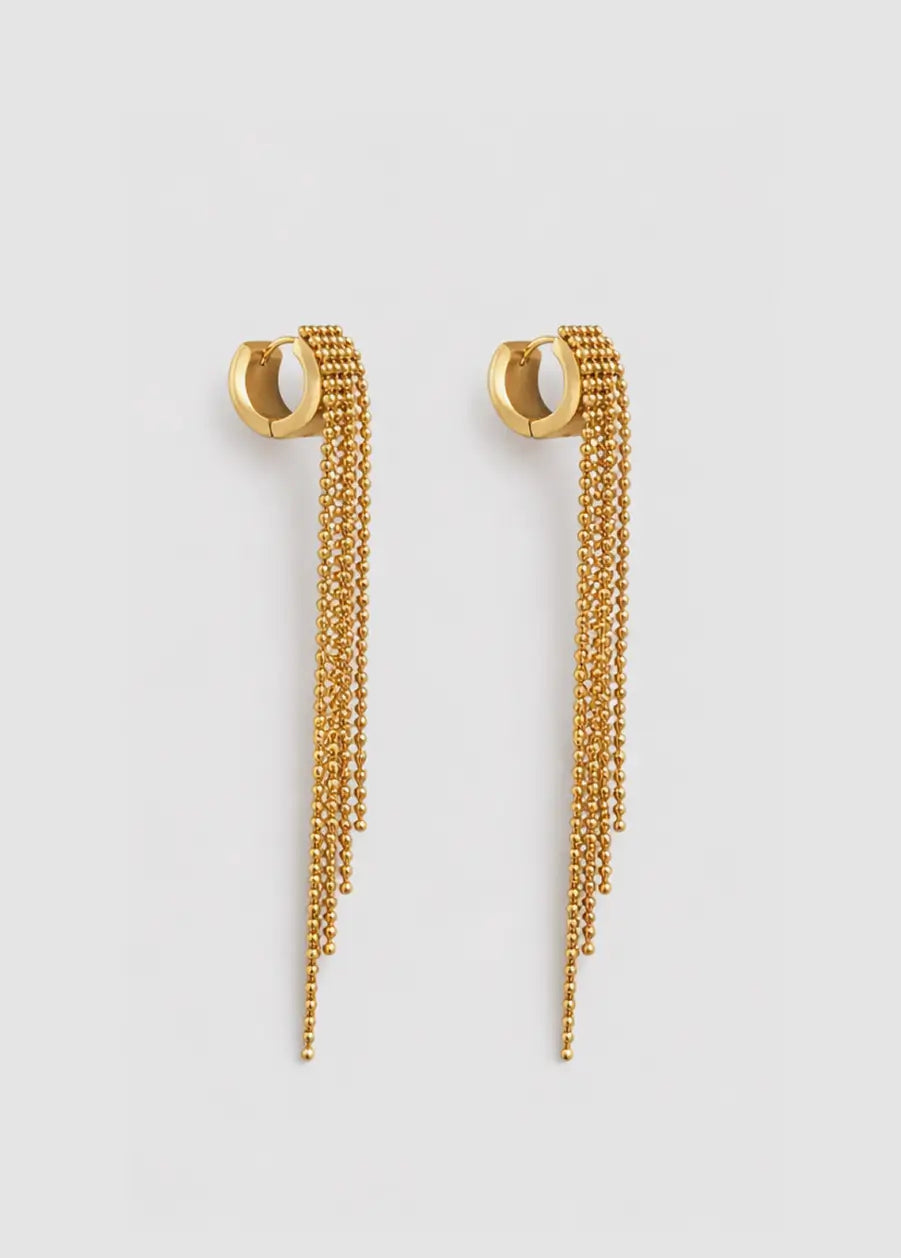 CASCADE SCULPTURAL DROP EARRINGS