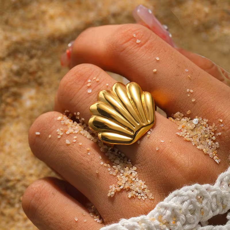 SEA SHELL OPEN RING