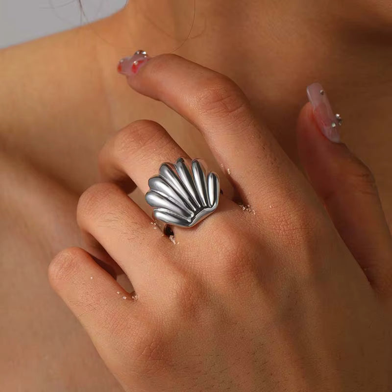 SEA SHELL OPEN RING