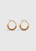 TORQUE SCULPTURAL HOOP EARRINGS