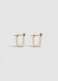 POP IVORY HOOP EARRINGS