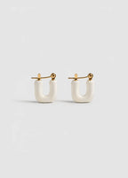POP IVORY HOOP EARRINGS