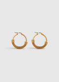 TORQUE SCULPTURAL HOOP EARRINGS